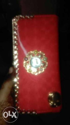 Women's Red Leather Wallet