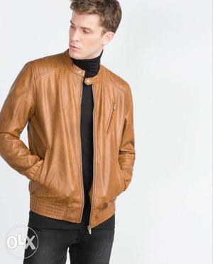 Zara Original faux leather jacket m size