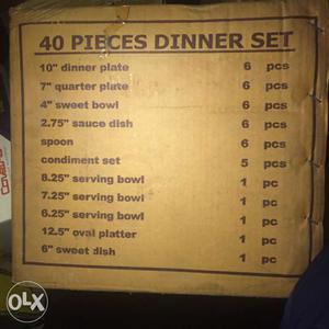 40 piece dinner set