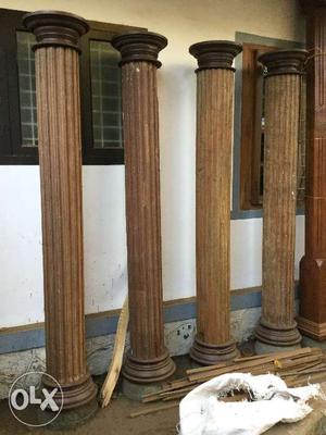 Beautiful wooden pillars for sale,made with jack