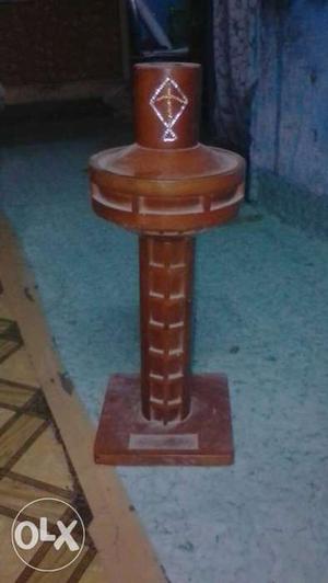 Brown Wooden Candle Stick