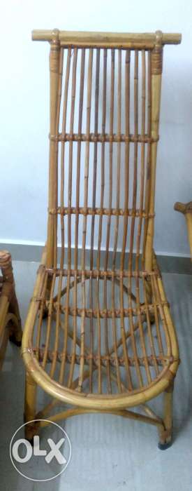 Cane chair set of two