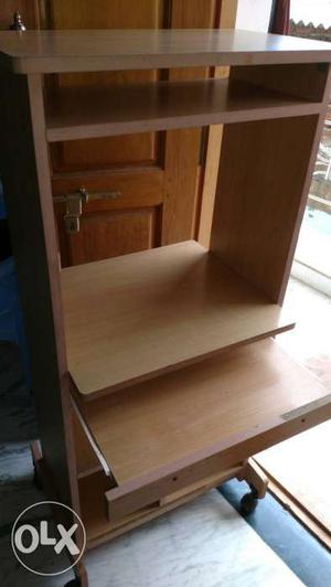 Complete computer stand in Excellent condition. 5 feet tall