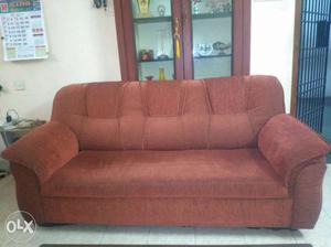 Fabric Cushion Sofa. 3+2 seater Price Negotiable.!