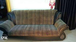 Gold And Silver Stripe Couch