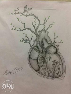 Man Inside Heart Sketch