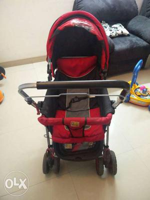 Mee Mee Black And Red Stroller