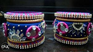 Multi Color Bracelets Pair
