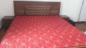 Pink And Brown Floral Quilted Mattress