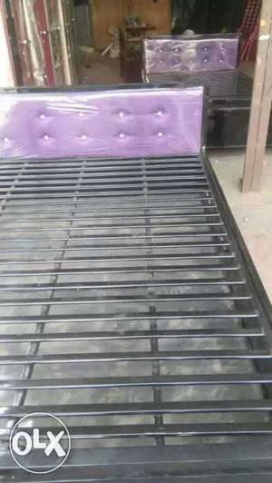 Purple Tufted Headrolike Bed Frame new bed 5#6