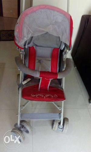 Red And Gray Stroller