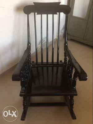 Rocking chair machine painted black