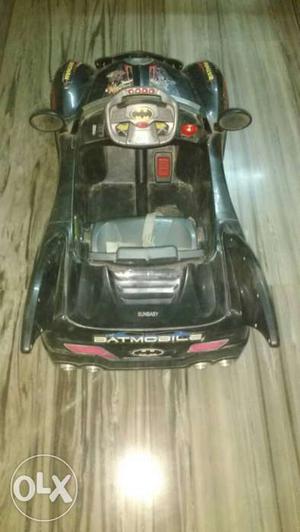 Toddler's Black Batmobile Car Toy