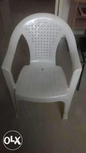 White Plastic Armchair