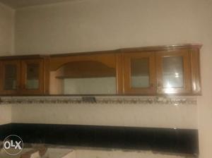 Wooden wall mounting kitchen cabinet