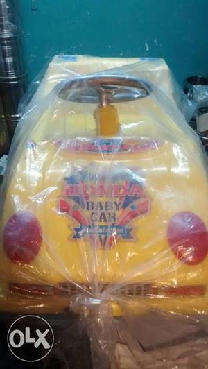 Yellow Honda Baby Car Ride On