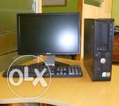 Dell optiplex 760 c2d cpu & 17" lcd, keybord & mouse Rs
