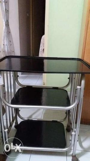 Aluminium Trolley Table for TV and Music System
