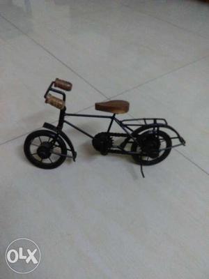 Black And Brown Bicycle Figurine