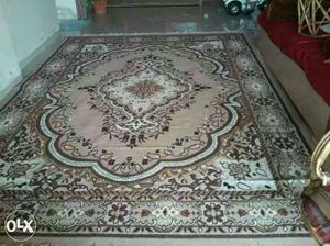 Black And White Floral Floor Rug