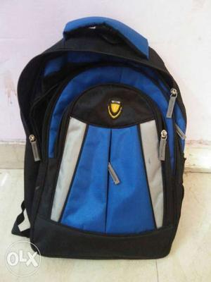 Blue Black And White Backpack