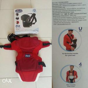 Chicco baby carrier. Red colour. Very easy to