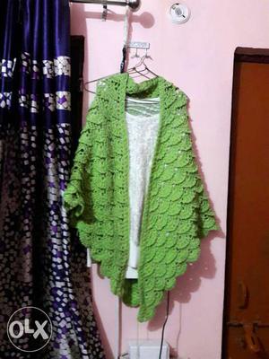 Green Knit Textile