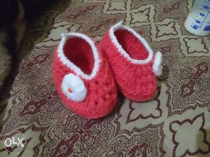 Hand Made Woolen Baby Shoes