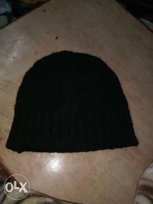 Handmade black cap