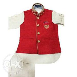 Kids Wedding Kurta Pajama - Baby Boy Designer Nehru Jacket
