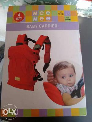 Mee Mee baby carrier excellent Condition not use in single