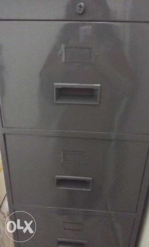 One steel file cabinet, size- height-54 inches,