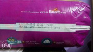Pampers active baby taped XL diapers for babies