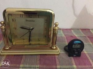 Promise clock and TIMEX clock and alarm