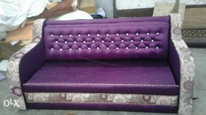 Purple And White Couch