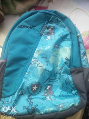 Wildcraft Aqua Blue backpack. Hardly used. In a