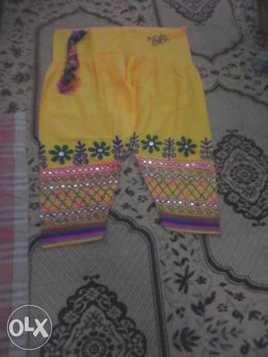 Yellow, Pink And Purple Floral Shorts