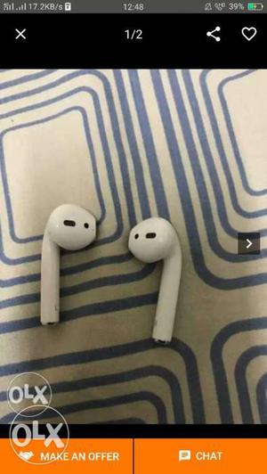 Apple earphone orginal sealed pack wirless