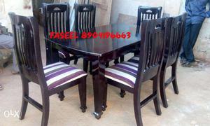 Dining table latest colors design rubber wood with four