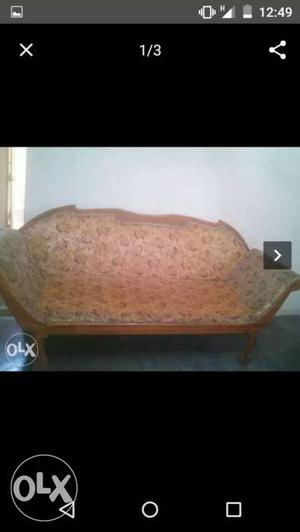 Kerala teak wood dewan sofa in good condition