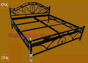 Rectangular Black Steel Bed Frame