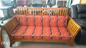 Red And Brown Sofa