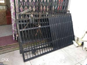 Sold iron gate 2 piece 6 x 3.5 and one piece 2 x 3.5 feet