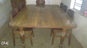 TEAK Wooden Dining Table Set.8 chair. I need room space
