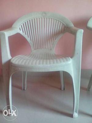White Plastic Armchair