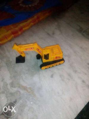 Yellow Excavator Plastic Toy