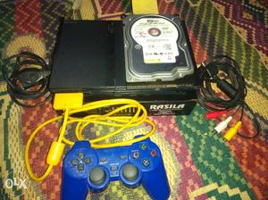 Black Sony Ps2 Game Console With Dualshock3 new condition