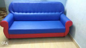 Blue And Red Couch