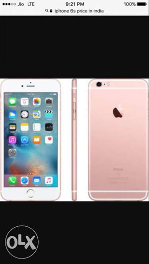 Iphone 6s rose gold 2.5 month old net & clean