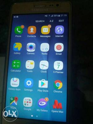 Samsung on5 pro. Color- gold Brand new -one month Very good